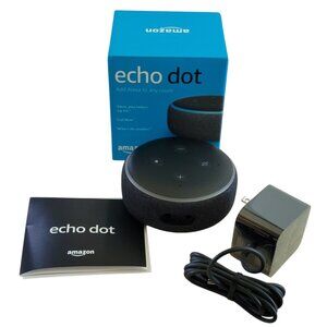 Amazon Echo Dot (3rd Generation) Alexa Bluetooth New in Box with Power Adapter